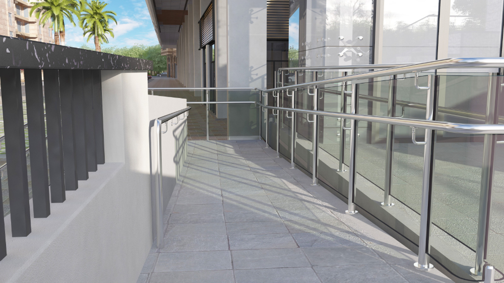 courtyard handrail project